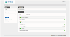 Desktop Screenshot of evolveuniversity.com